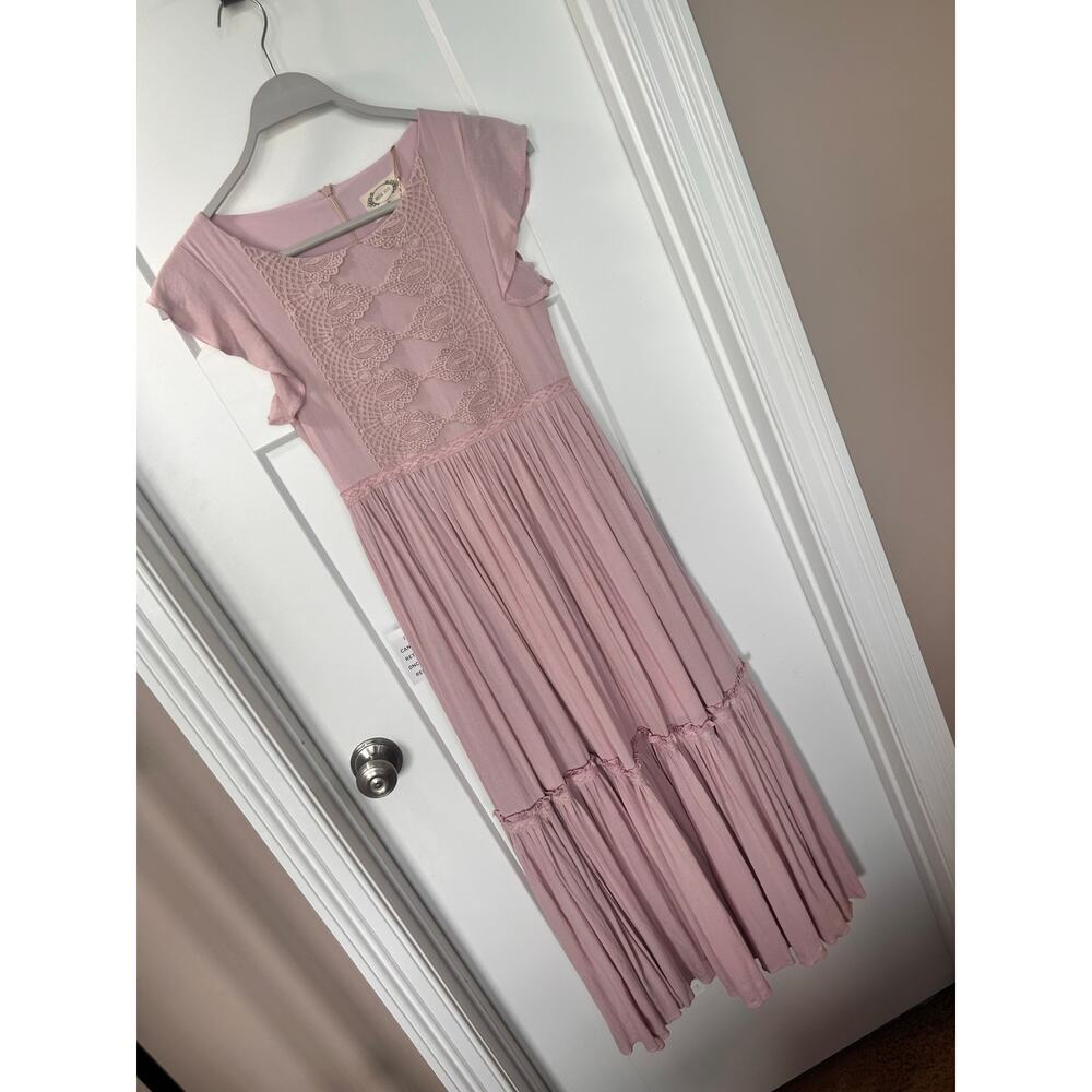 Mia Joy Girls Viola Dress in Deep Ocean Bohemia‎ Summer Beach Pink Size 6 - Picture 2 of 14